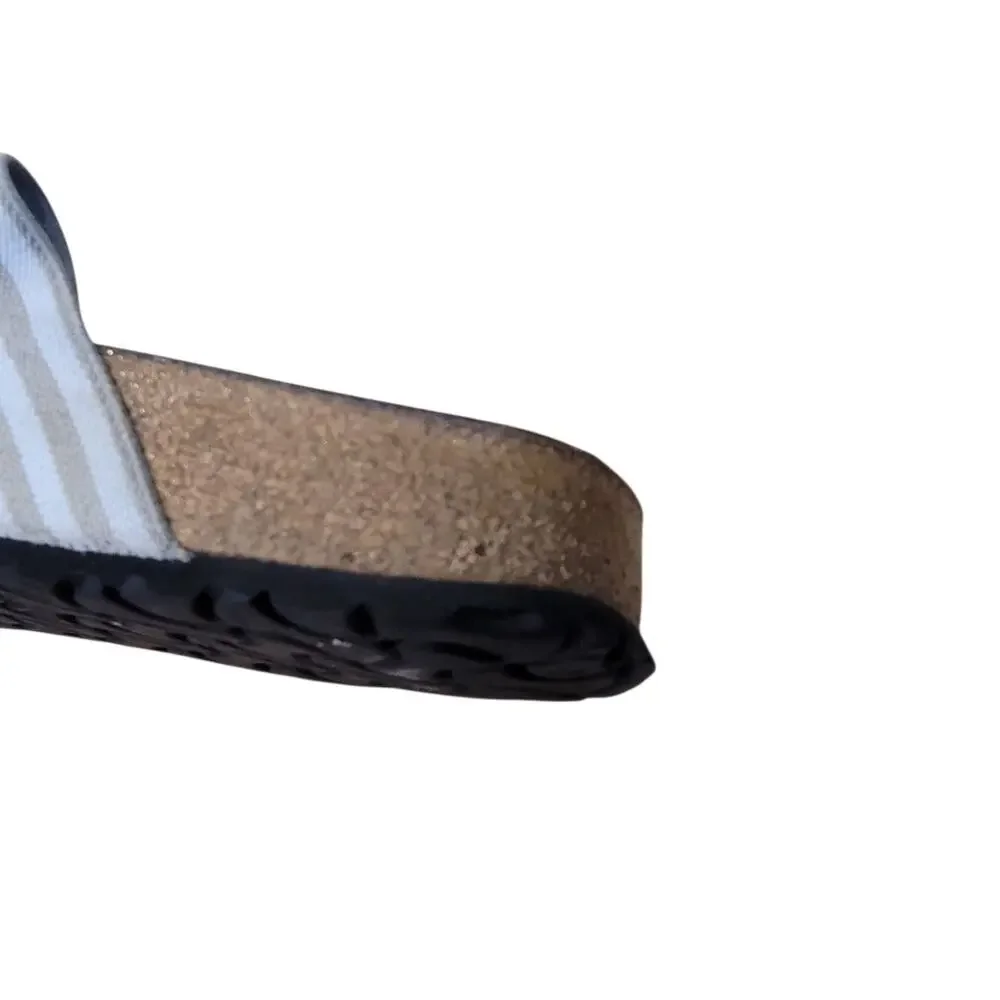 Birkenstock Birkies Womens Curacao Stripe Stretch Straps Sandal Slides 40